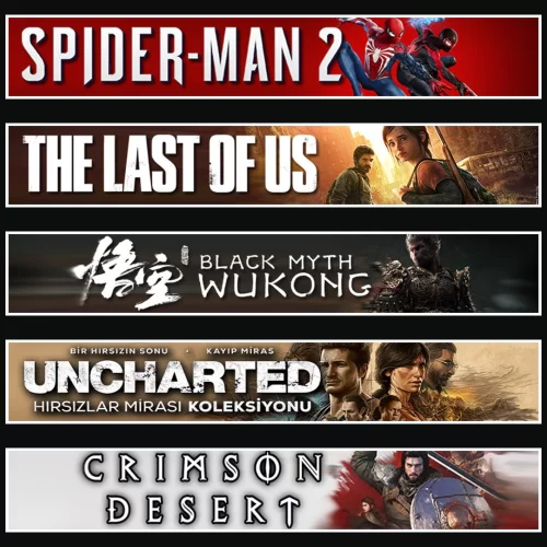  Spider 2 +TLOU1 +Wukong +UNC. +Crimson